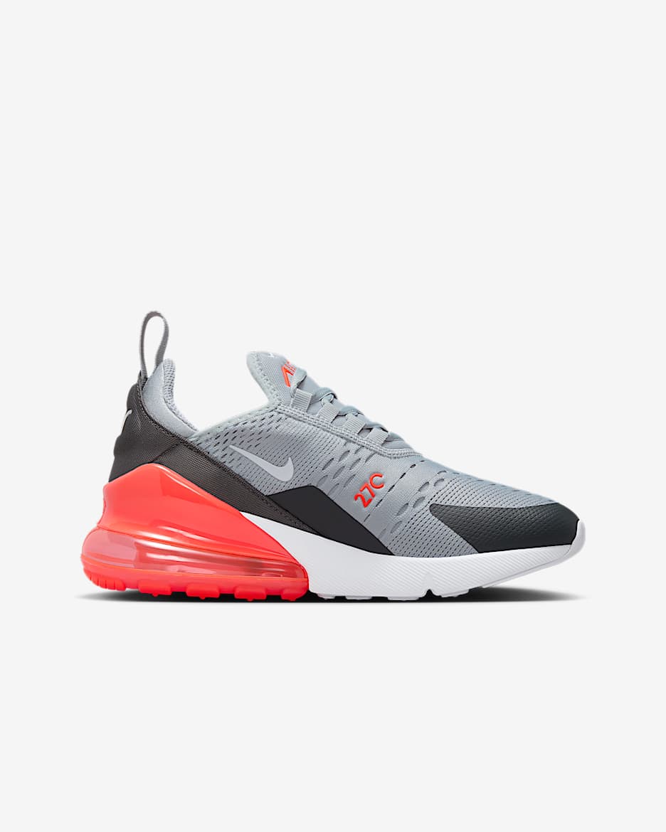 Nike junior air max 270 trainer gunsmoke / hot punch hotsell